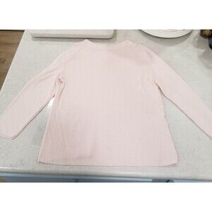 Talbots pink cotton blend sweater size medium
